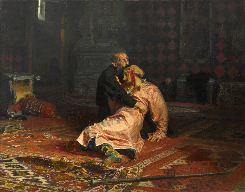 Ivan the Terrible and his Son Ivan by Ilya Repin